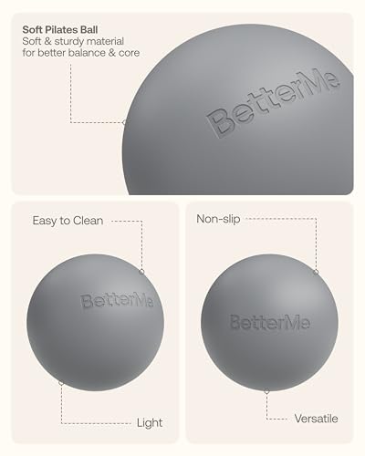 BetterMe Soft Pilates Ball - color: Stone Gray