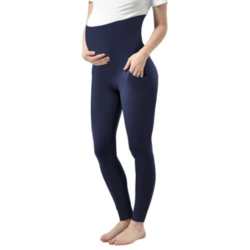Stanpetix Maternity Joggers for Women Pregnancy Sweatpants - color: Navy, size: Small