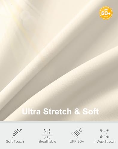 Soothfeel Women's Athletic Lightweight Jacket UPF 50+ Sun Protection Shirts - color: Bone, size: X-Large