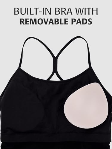 ATTRACO Women's Maternity Tank Tops with Built in Bra Pregnancy Tank - color: Black, size: Small