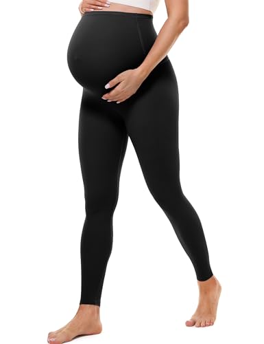 Buttergene Maternity No Front Seam Legging 25" - color: Black, size: Small