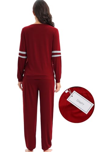 Maternity Nursing Pajamas Set Breastfeeding Sleepwear Suit Nursing Pjs Set - color: A, size: Large