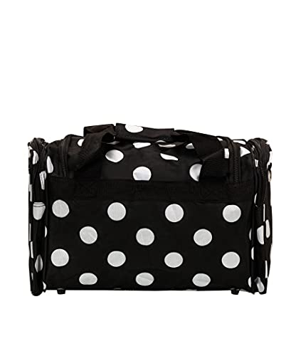 Rockland 19" Polyester Duffel Bag, Black Dot - color: Black Dot, size: 19"