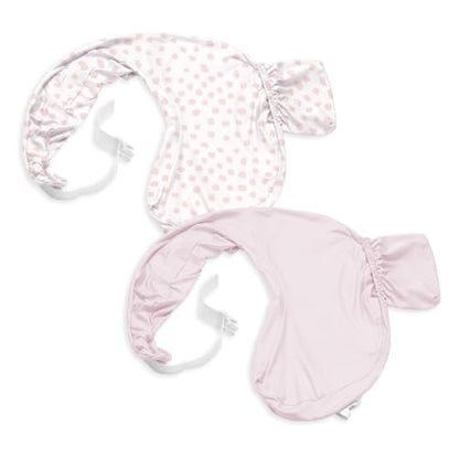 Nursing Pillow Cover Compatible with My Breast Friend Deluxe/Original - color: Pink Dots