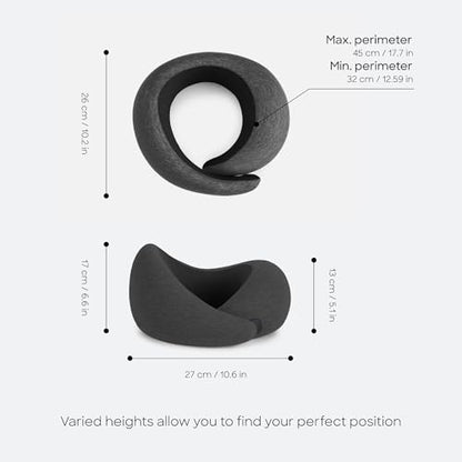 Ostrichpillow GO Travel Pillow, 360° Memory Foam Support, Soft & Washable - color: Dark Night