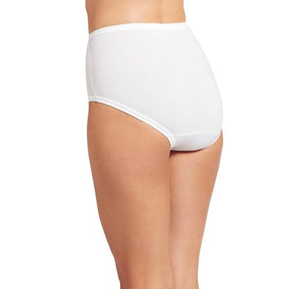 Jockey Women's Underwear 100% Cotton Elance Brief - 3 Pack - color: White, size: 6