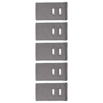 MECCANIXITY 5pcs Dark Gray Pants Waist Button Extenders for Women Men 2" - color: Dark Gray, size: 2"