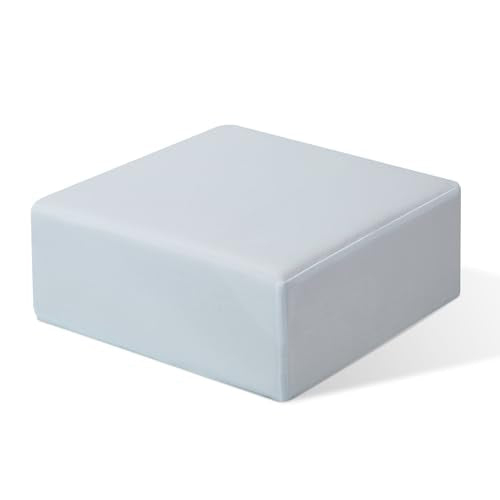 Cube Memory Foam Pillow, Gray, 14"x14"x5" Large Cube - color: Gray, size: 14"x14"x5"