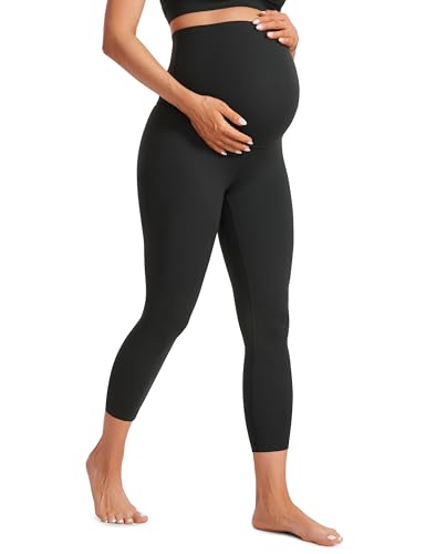 CRZ YOGA Maternity Capris Leggings 23" - color: Black, size: Small