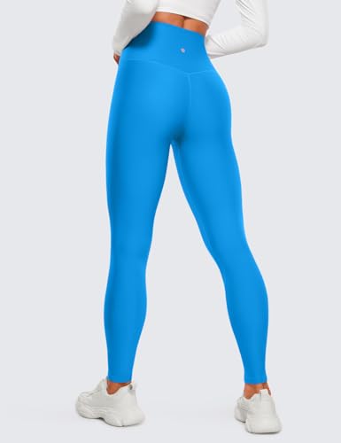 CRZ YOGA Fleece Thermal Leggings 28'' - color: Madagascar Blue, size: Medium