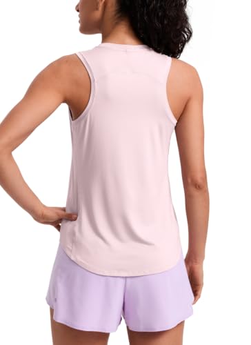 CRZ YOGA Lightweight Racerback Tank Top - color: Strawberry Pink, size: XX-Small