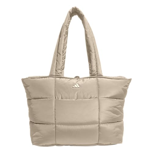 adidas Quilted Puffer Tote Bag - color: Crystal Linen Beige/3