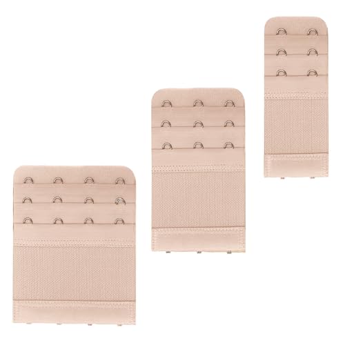 12 Pack Bra Extenders 2/3/4 Hook Cotton Elastic Strap Set 4 Colors - color: Regular