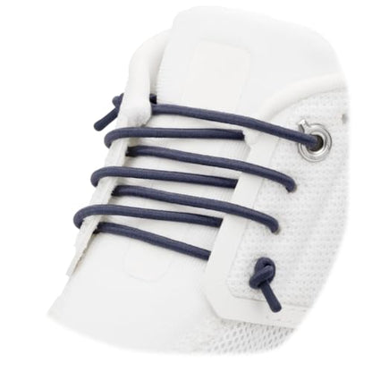 2 Pairs 3mm Round Elastic No Tie Shoe Laces for On Cloud Sneakers - color: Gray Blue, size: 32inch(81cm)