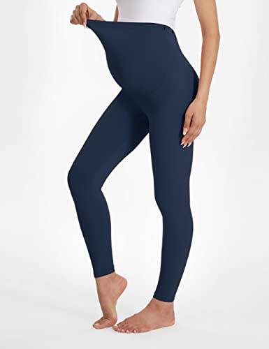 Buttergene Maternity Leggings Buttery-Soft 28'' Maternity Yoga Pants - color: 3pack Black/Darkgrey/Navy, size: X-Large