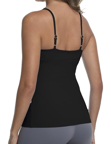 Nursing Tank Top Breastfeeding U Neck Maternity Tops - color: Black, size: Large