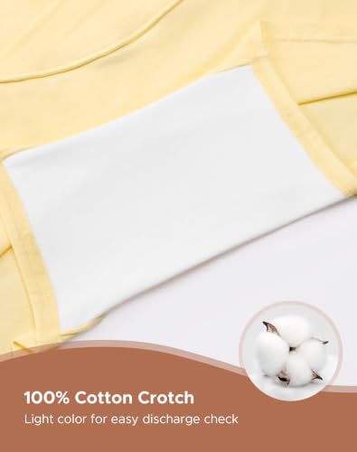 INNERSY Women's Maternity Underwear Cotton Pregnancy Boyshorts 4-Pack - color: Pastel, size: Medium