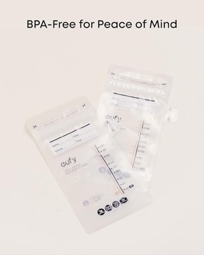 eufy Breast Milk Storage Bags, 7 oz, 120 Count, Leakproof
