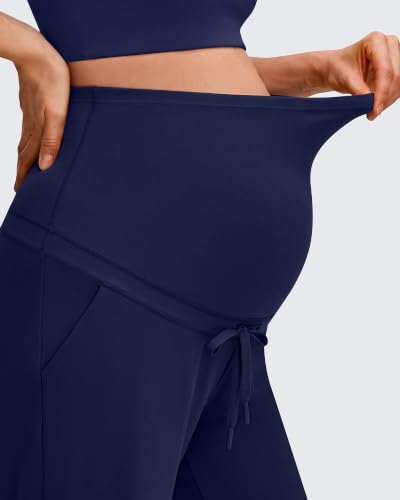 G4Free EverGoing Maternity Joggers with Pockets Drawstring Pregnancy Pants - color: Royal Blue, size: X-Small