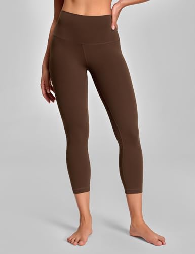 HeyNuts Yoga Pro Leggings 21" - color: Java Coffee, size: Medium