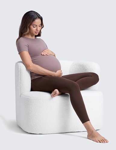 CRZ YOGA Maternity Leggings Pockets 25" - color: Hot Fudge Brown, size: X-Large