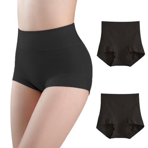 Postpartum C Section Cotton Compression Underwear Recovery Panties - color: Black + Black, size: 8