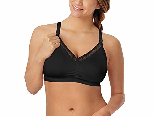 Playtex Women's Nursing Shaping Foam Wire Free W/ Lace - color: Black, size: Small