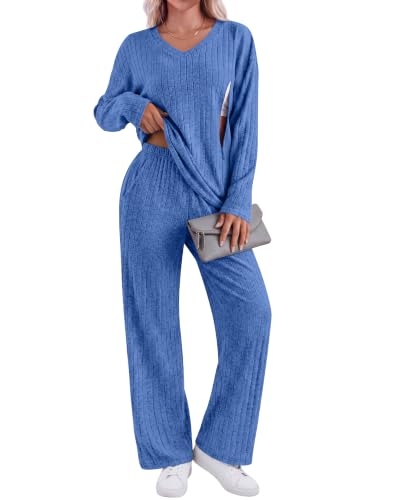 Huukeay 2 Piece Postpartum Nursing Sets - color: Blue, size: X-Large