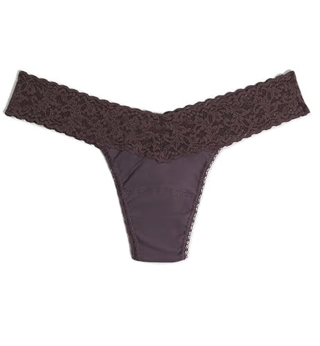 hanky panky, Supima Cotton Low Rise Thong - color: Dusk