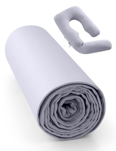 Momcozy Cooling Pregnancy Pillow Cover for Dreamlign U Pro Maternity Pillow - color: U Pro-cooling-grey