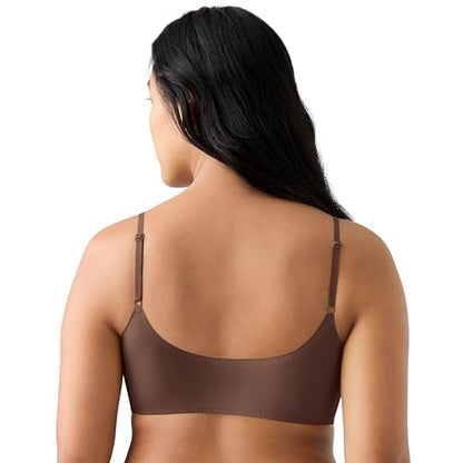 True Everybody by True & Co Women's Adjustable Strap Scoop Neck Bra - color: Chestnut, size: Medium
