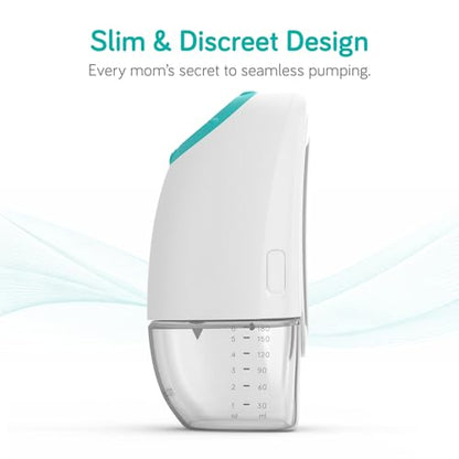 Nanobebe Wearable Breast Pump Hands Free Wireless Electric Breast Pump Smart App Controlled Pump Quiet Portable Multiple Modes, 1-Pack - size: 1 Pack