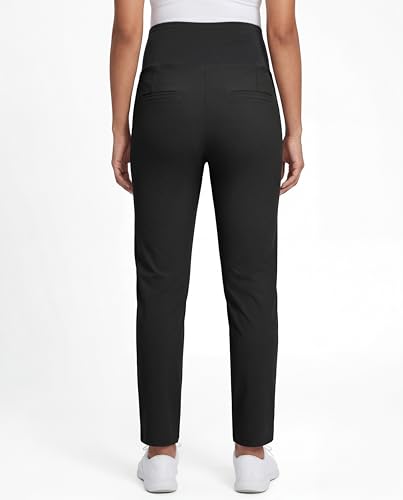 Maternity Pants Over Belly Pregnancy Scrub Pants - color: Black, size: Medium