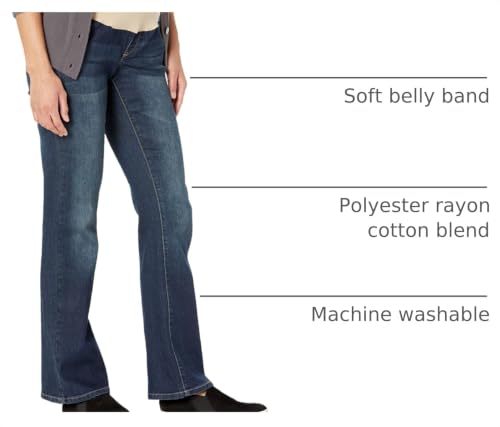 Three Seasons Maternity Women's Maternity Bootcut Denim with Neutral Belly Band - size: XX-Large
