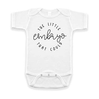 IVF Pregnancy Announcement Bodysuit, The Little Embryo That Could - color: White