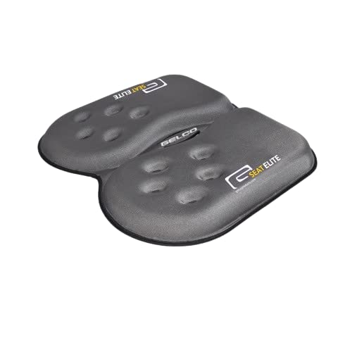 GSeat Elite Orthopedic Gel and Foam Seat Cushion for Coccyx, Back, Tailbone, Prostate, Postnatal, and Sciatica - Gray - color: Gray