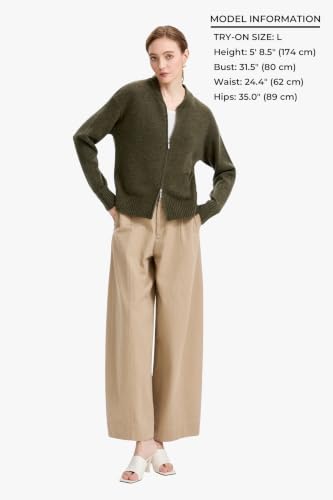 Cardigan Sweaters for Women - Baseball Collar Winter Sweater Jacket - color: Military Green, size: X-Small