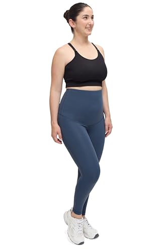 Ingrid & Isabel Basics Postpartum Compression Leggings - color: Rainstorm Blue, size: Small