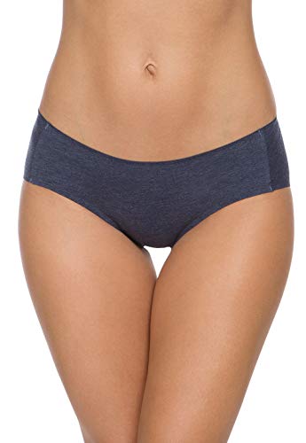Wealurre Cotton Bikini Women's Breathable Panties Seamless Comfort Underwear - color: Blue Gold, size: Medium