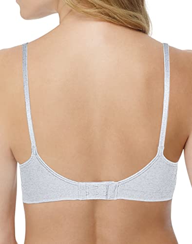 Hanes Women's Wireless T-Shirt Bra, Comfy Support Lightweight Lounge Bra, Convertible Straps - color: Nude Heather, size: X-Large