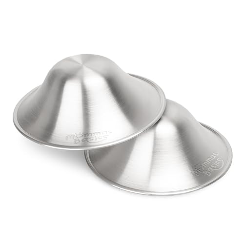 925 Sterling Silver Nursing Cups for Breastfeeding Moms | Gentle Protection Between Feeds | Reusable Silver Nipple Cups for Sore & Sensitive Nipples - size: Extra Large