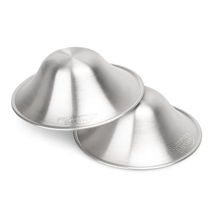 925 Sterling Silver Nursing Cups for Breastfeeding Moms | Gentle Protection Between Feeds | Reusable Silver Nipple Cups for Sore & Sensitive Nipples - size: Extra Large