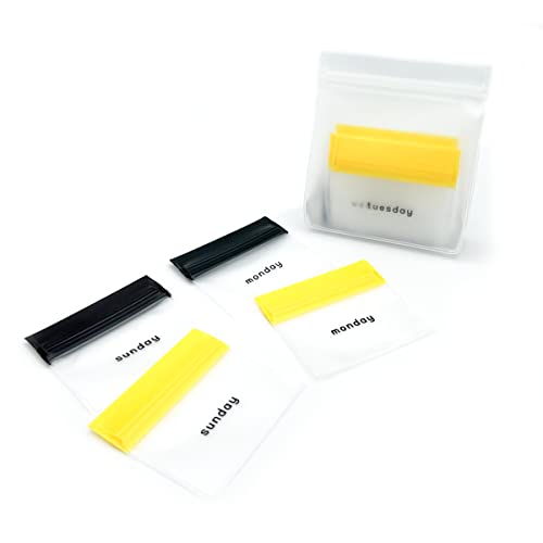 Ezy Dose Reusable 7-Day Travel Pill Pouch Set, Multi-Color - size: 14 Count (7-Day AM/PM Set)