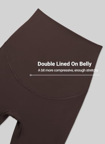 CRZ YOGA Maternity No Front Seam Legging 25" - color: Clay Brown, size: X-Small