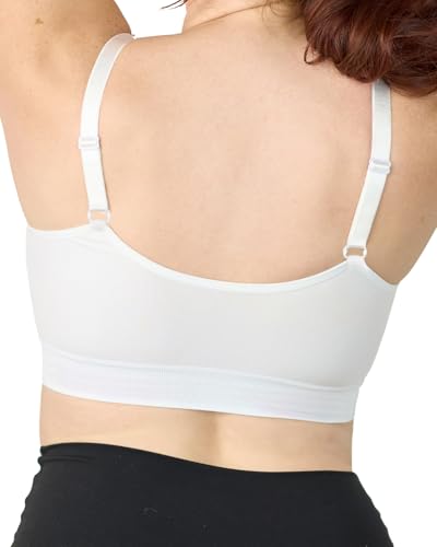 Coobie Lace V-Neck Bra for Women - color: White, size: One Size