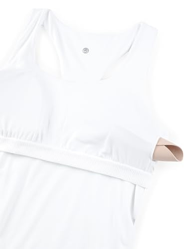 CRZ YOGA Maternity Racerback Tank Tops - color: White, size: Small