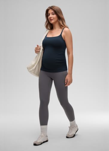 CRZ YOGA Maternity Nursing Tank Tops - color: True Navy, size: X-Large