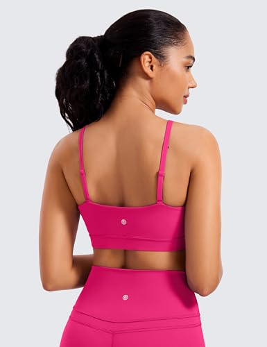 CRZ YOGA Butterluxe Thin Strap Sports Bra - color: Granita Pink, size: Small