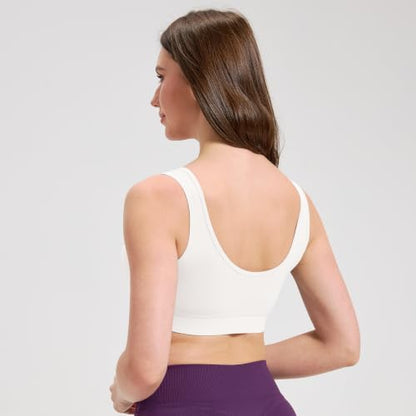 netdraw Padded Bamboo Viscose Nursing Sleep Bra - color: Off-white, size: Small