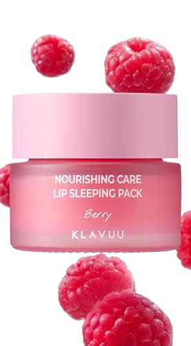 Klavuu Berry Lip Sleeping Mask Overnight for Chapped Lips (0.7oz) - color: Berry